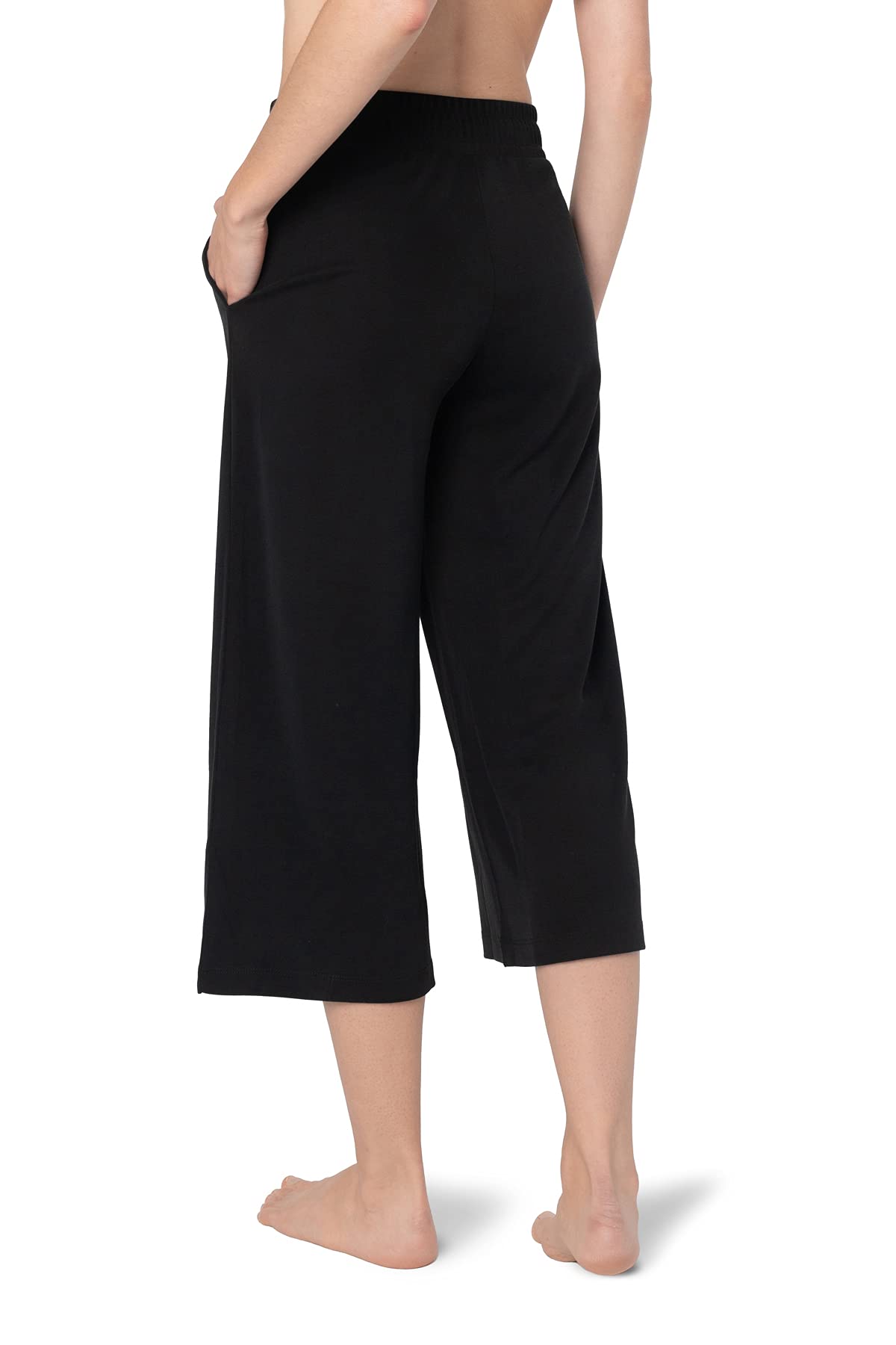 Pure & Simple Women’s Capri Pants - Comfortable Stretchy Casual Lounge Pants for Yoga, Running & Travel | Soft Breathable Fabric