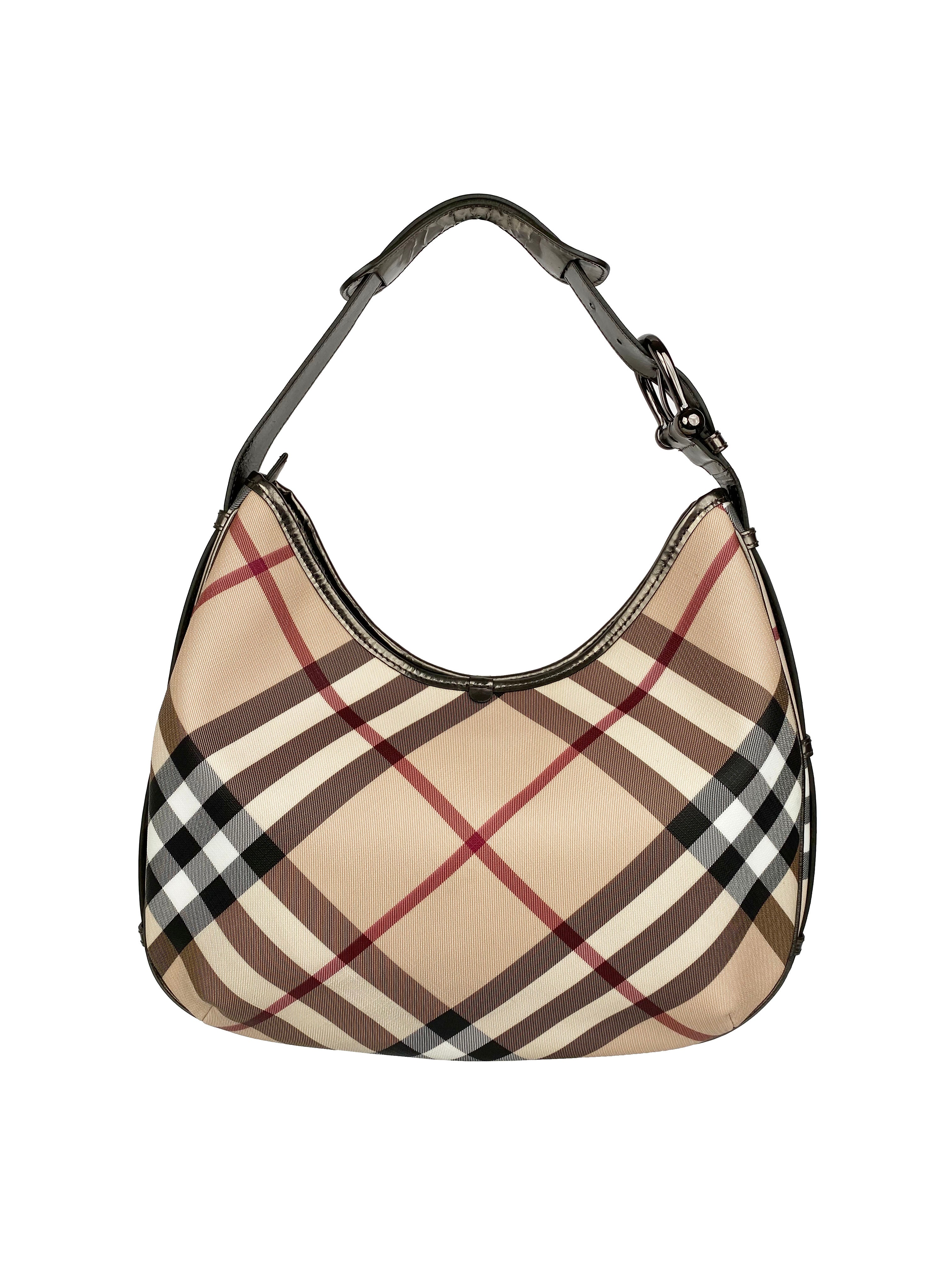 Burberry Large Haymarket Check Tote Bag - Luxury Designer Handbag for Women, Stylish & Spacious Shoulder Bag - Perfect for Work, Travel & Everyday Use