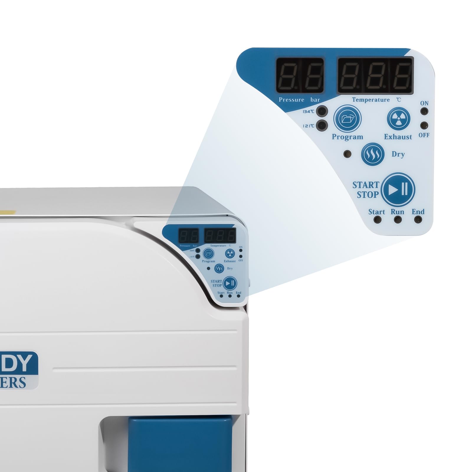 23L Stainless Steel Automatic UV Sterilizer with 1200W Power & Digital LCD Display - Class N Medical Grade Tabletop Sterilizer with Auto Drying, Temperature Control & Dual Door Lock - Perfect for Baby Bottles, Dental Tools & Beauty Equipment Sterilization