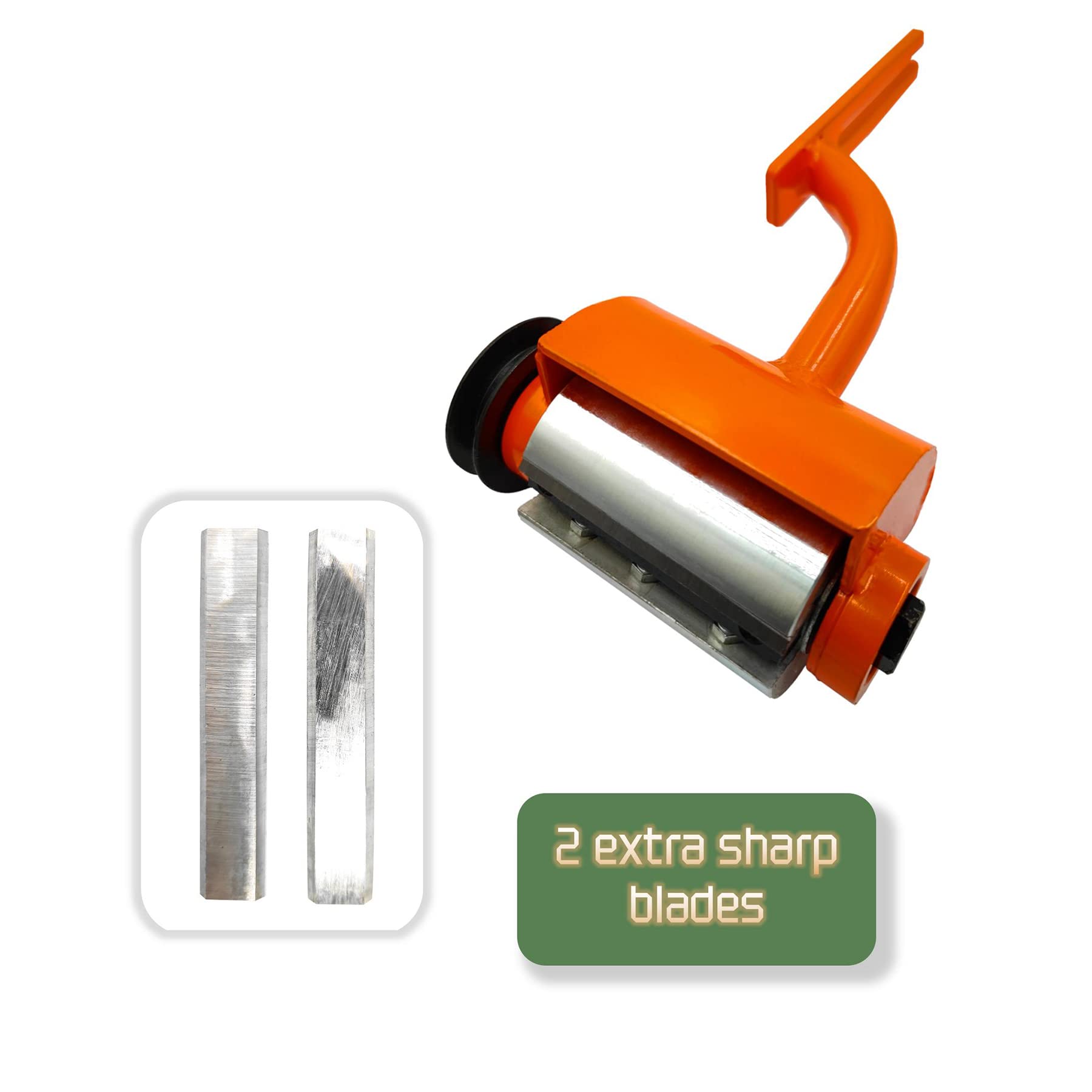 LAJIAOZ Orange Log Peeler - Professional Log Debarking Tool for Husqvarna & STIHL Chainsaws | Chainsaw Debarker Attachment for Log Builders, Sawmills & DIY Home Projects | Perfect for Woodworking, Timber Processing & Cabin Building