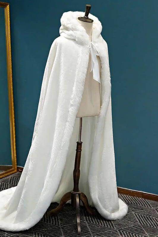 Stylish Faux Fur Shawl CJ0135 - Soft Winter Wrap for Women, Perfect for Parties, Weddings & Cold Weather