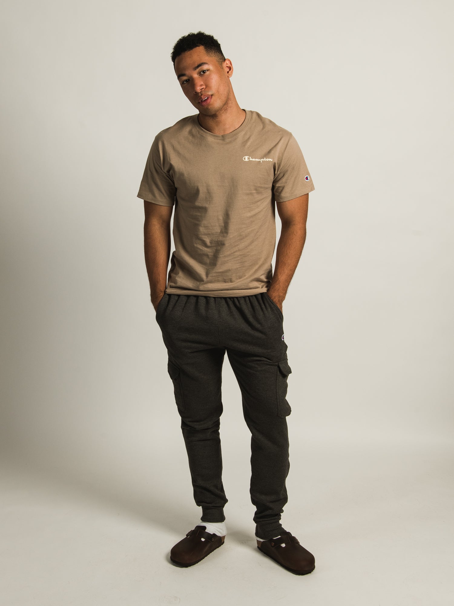 Champion Powerblend Cargo Jogger Pants for Men - Comfortable Athletic Joggers with Multiple Pockets - Perfect for Gym, Running, and Casual Wear