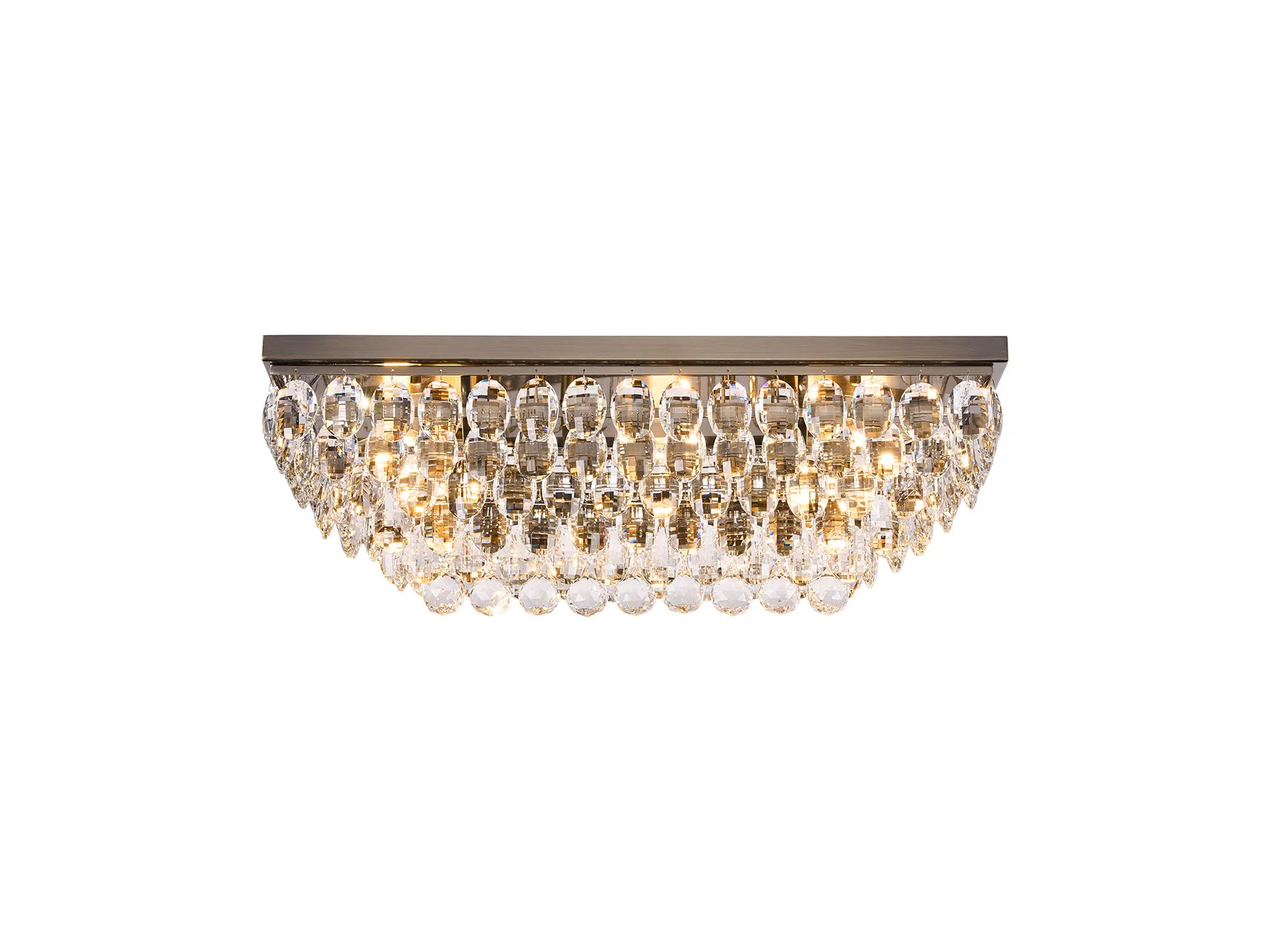 Consten Linear Flush Ceiling Light E14 Bulb - Modern LED Lighting Fixture for Bedroom, Kitchen & Hallway