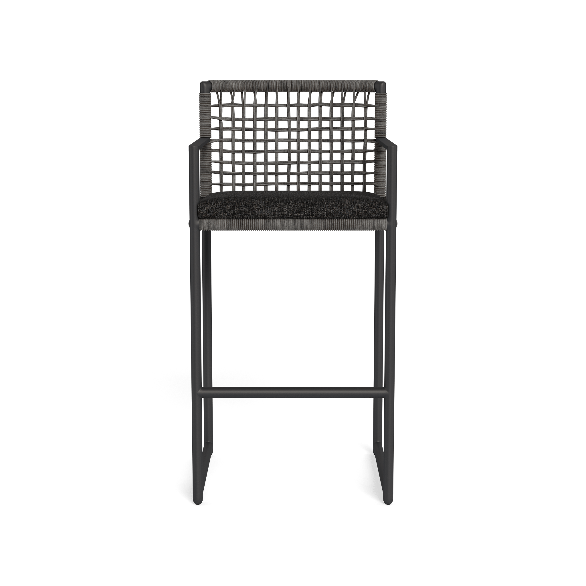 Modern Loop Bar Stool - Adjustable Height Swivel Chair for Kitchen Island, Breakfast Nook & Home Bar - Comfortable Counter Stool with Footrest - Perfect for Dining, Entertaining & Small Spaces