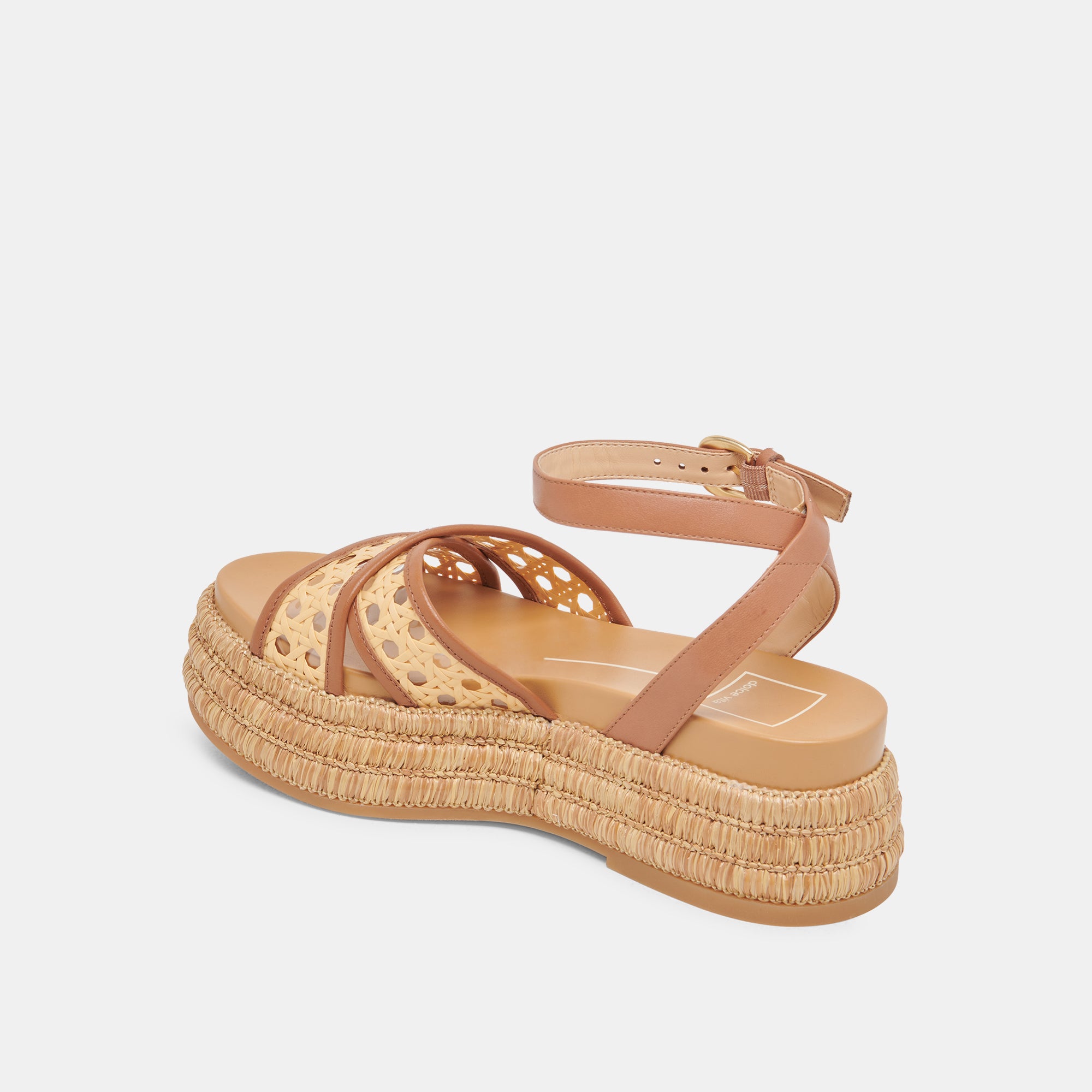 WRILEY Women's Woven Raffia Sandals - Comfortable Saddle Style Summer Shoes for Beach, Vacation & Casual Outings