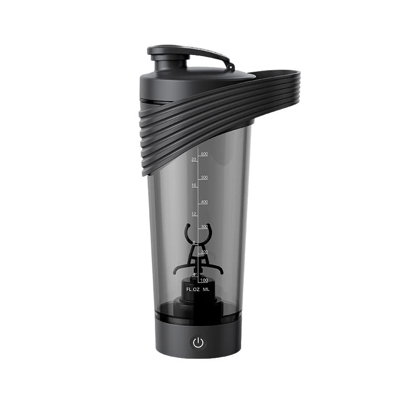 FERMID Electric Protein Shaker Bottle - 20oz USB Rechargeable Blender for Protein Shakes & Smoothies, BPA-Free Tritan Material, Portable Gym & Workout Shaker Cup (Blue) - Perfect for Post-Workout Recovery, Meal Replacement & On-The-Go Nutrition