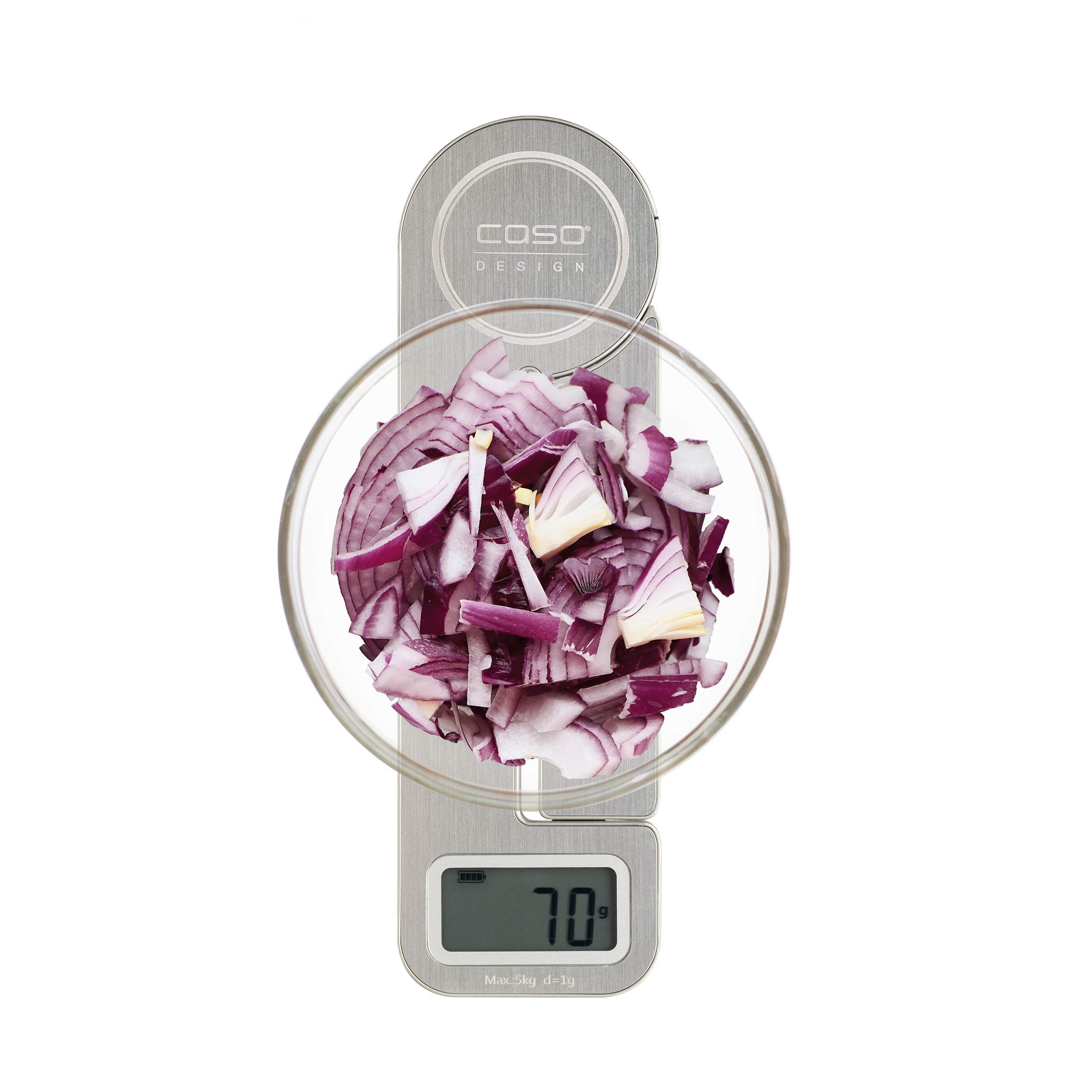 Eco-Friendly Kitchen Scale - No Batteries Needed, Kinetic Energy Powered, 5kg Capacity with 1g Precision, Ultra-Slim Stainless Steel Design for Baking, Cooking & Meal Prep
