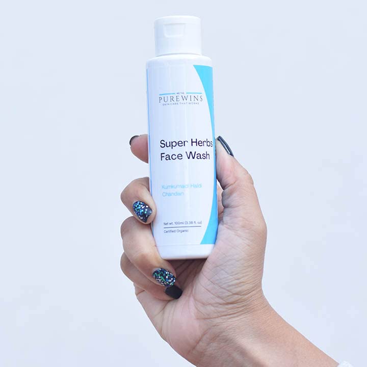 Super Herbs Face Wash 100ml - Natural Cleanser for Glowing Skin