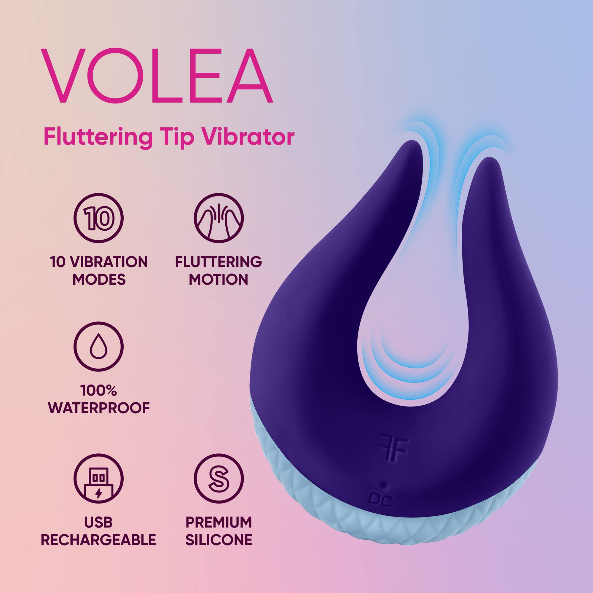 Premium Soft Silicone Clitoral Vibrator for Women - 10 Powerful Vibration Modes, 100% Waterproof & USB Rechargeable - Perfect for Solo Play or Couples Intimacy - Purple Adult Sex Toy for Enhanced Pleasure & Sensual Massage