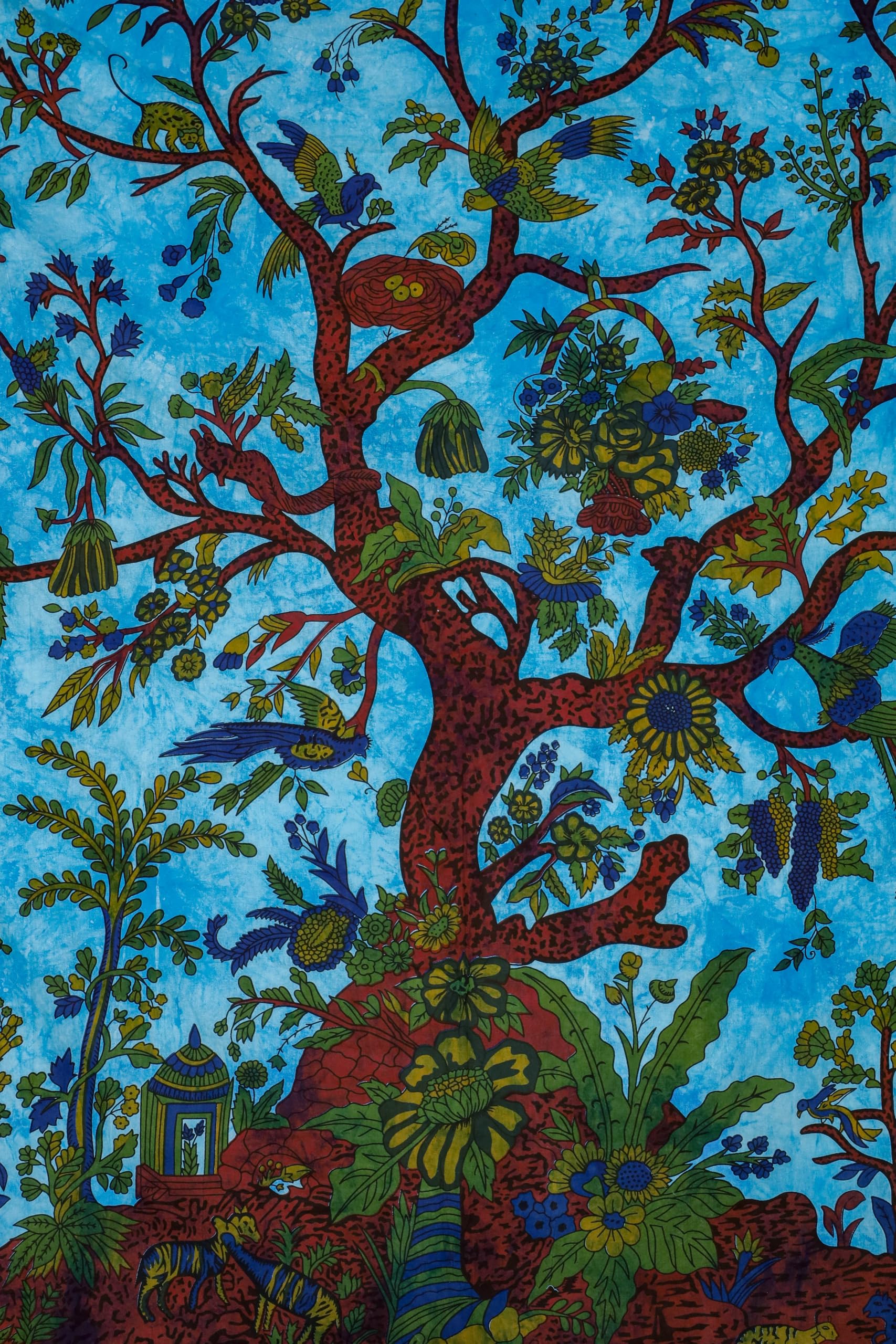 Tree of Life Tapestry - Psychedelic Wall Hanging for Bedroom & Picnic Decor