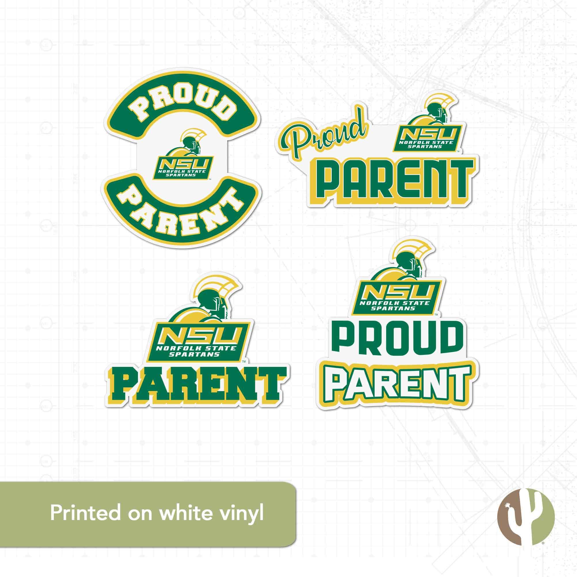 Norfolk State University Desert Cactus Vinyl Decal Sticker - Waterproof Laptop, Car, Water Bottle, Scrapbook Decoration - Perfect for College Pride, Dorm Decor & School Spirit Accessories