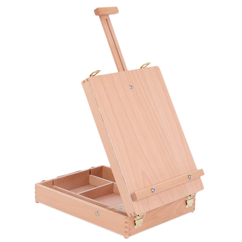 Premium Adjustable Wooden Artist Easel - Desktop Painting Stand for Artists & Hobbyists - Perfect for Studio, Classroom, and Home Art Projects
