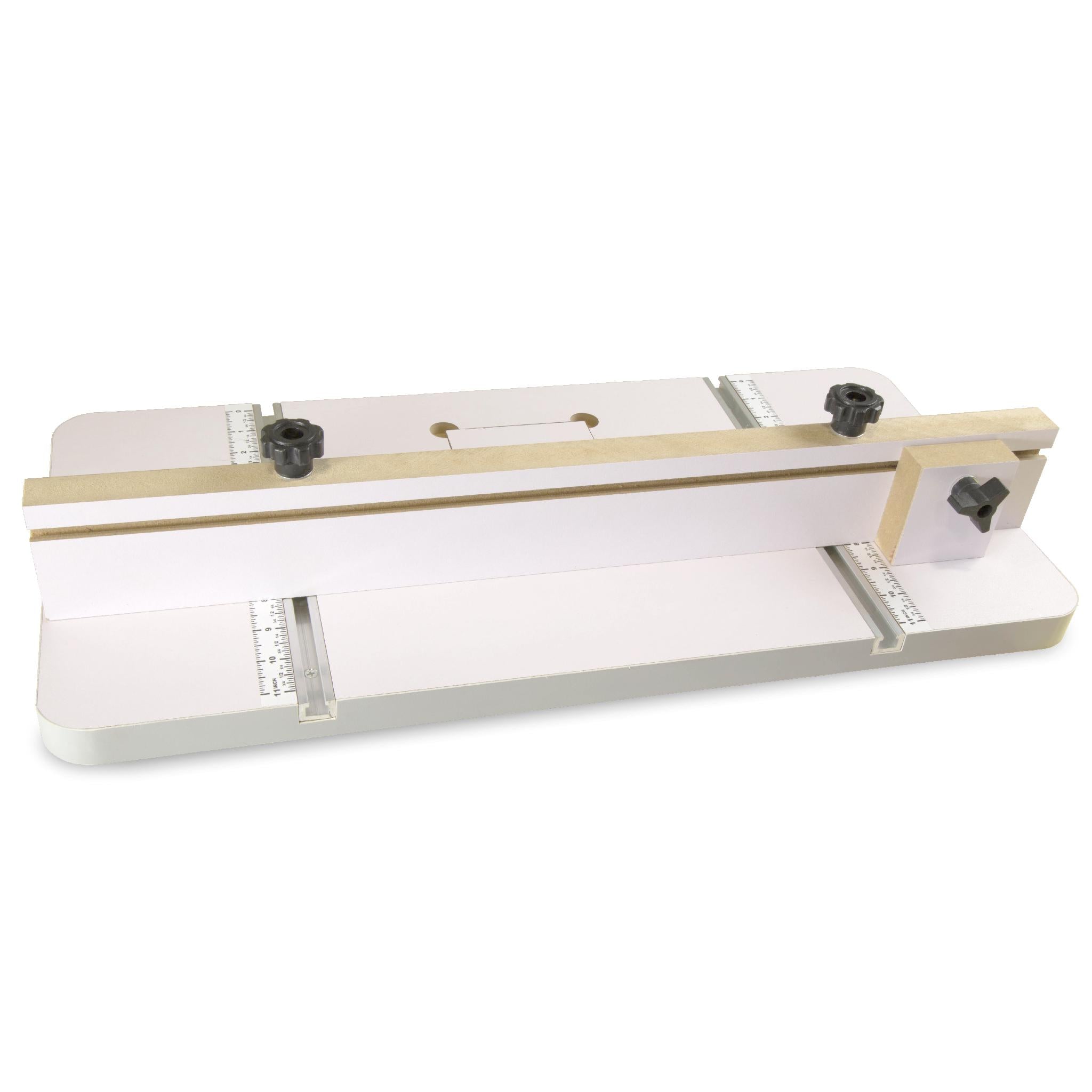 WEN DPA2412T 24x12 Inch Adjustable Drill Press Table with Fence & Stop Block - Perfect for Woodworking, Metalworking & DIY Projects
