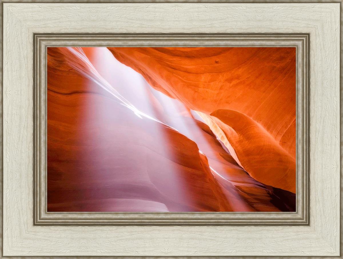 Stunning Antelope Canyon Light Shafts Wall Art - Natural Sunbeam Photography Print for Home & Office Decor - Perfect for Living Rooms, Bedrooms & Workspaces