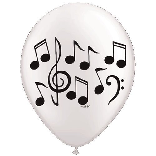 Music Note Latex Balloons - Pack of 10 (11 Inch Each) - Perfect for Birthday Parties, Baby Showers & Music Themed Events