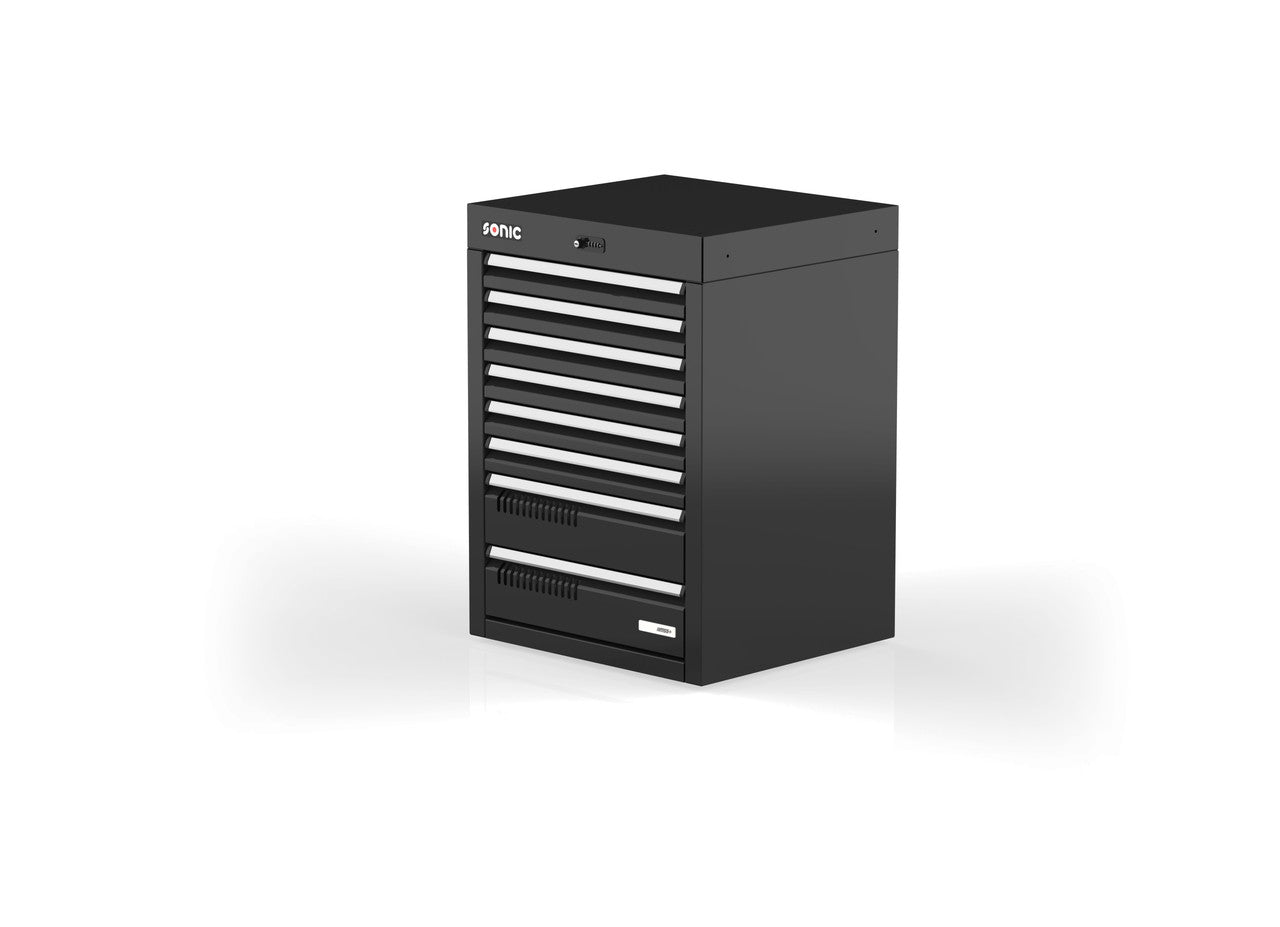 Premium Sonic Tools MSS+ 720 Series 8-Drawer Tool Cabinet - Heavy Duty Steel Storage for Mechanics & DIY Garage Organization - Perfect for Auto Shops, Home Workshops & Professional Tool Storage