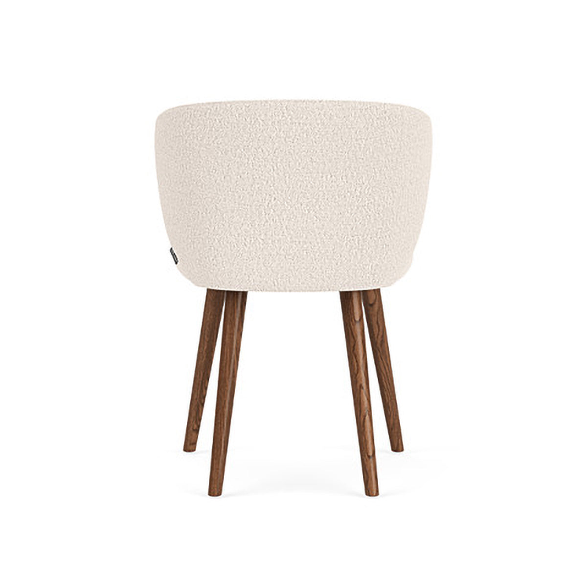 Ellie Boucle Dining Chair - Modern Upholstered Accent Chair for Kitchen, Dining Room, or Office - Soft Textured Fabric & Sturdy Wooden Legs - Perfect for Home Decor & Entertaining