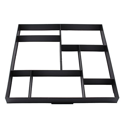 Yosoo DIY Pathmate Stone Mold - Black Cement Brick Paver for Garden Walkways, Lawn Paths & Outdoor Landscaping - Easy Manual Paving Tool for Patios, Driveways & Yard Decor