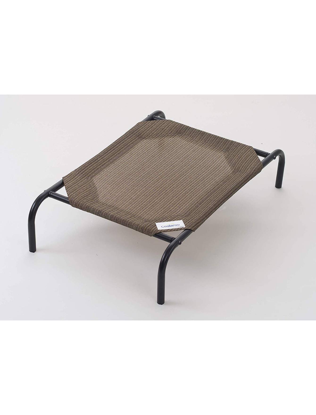 Coolaroo Elevated Dog Bed - Breathable & Durable Outdoor Pet Cot in Nutmeg Brown - Perfect for Backyard, Patio, Camping & Travel Use