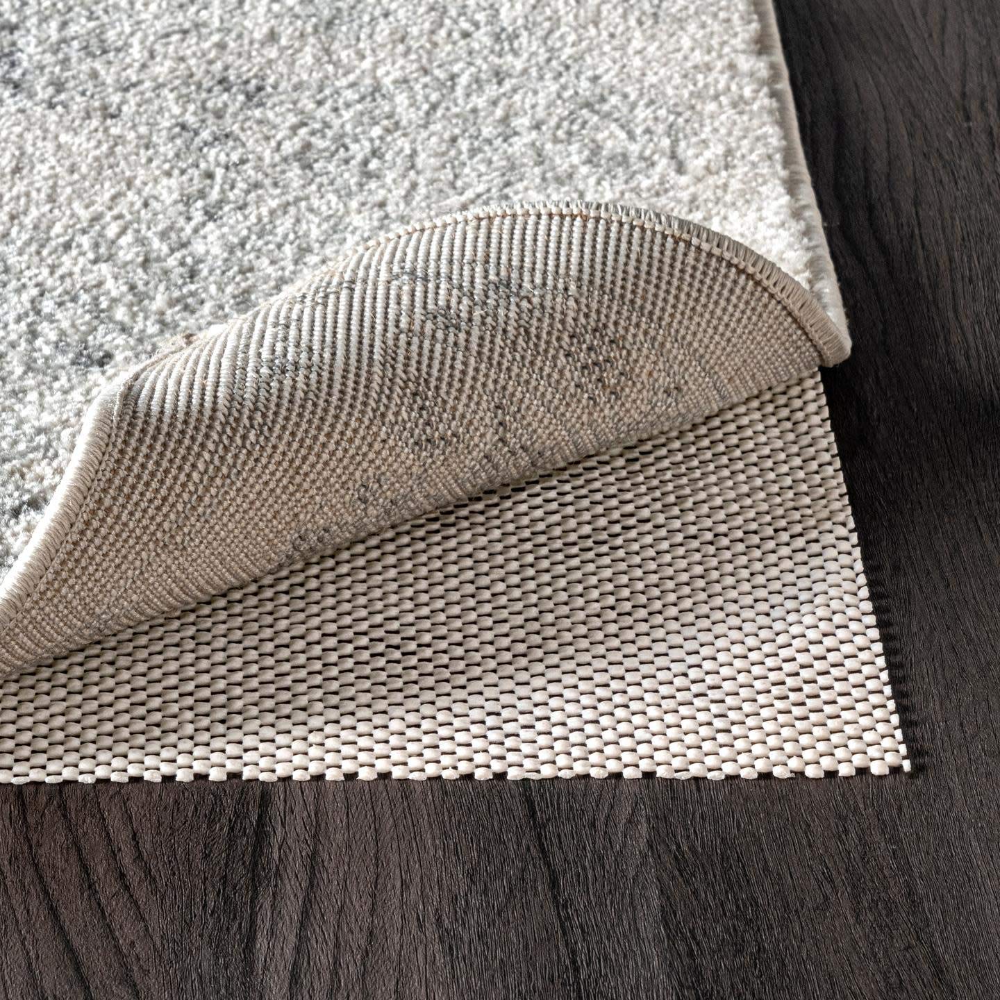 nuLOOM 8' Round Non-Slip Gripper Rug Pad - Cushioned Comfort & Floor Protection - Skid Resistant Carpet Underlay for Hardwood Floors - Customizable Size - Perfect for Living Room, Bedroom & Office