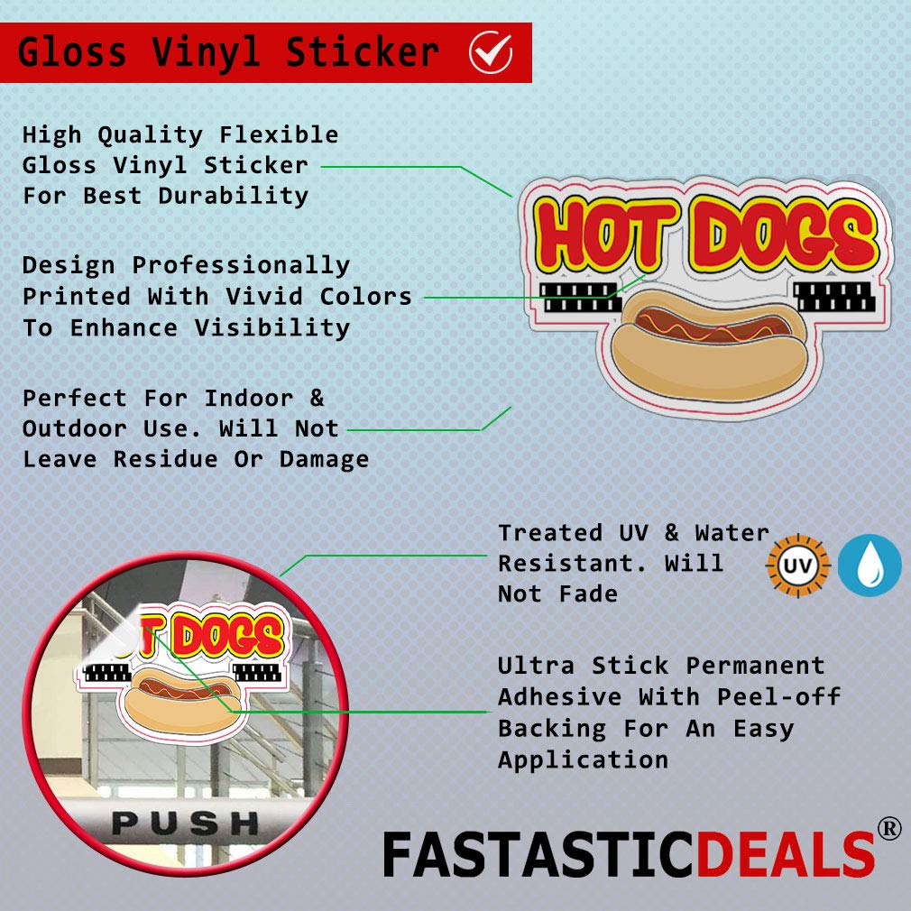Custom Food Truck Decals for Hot Dogs & Beverage Stands - 36