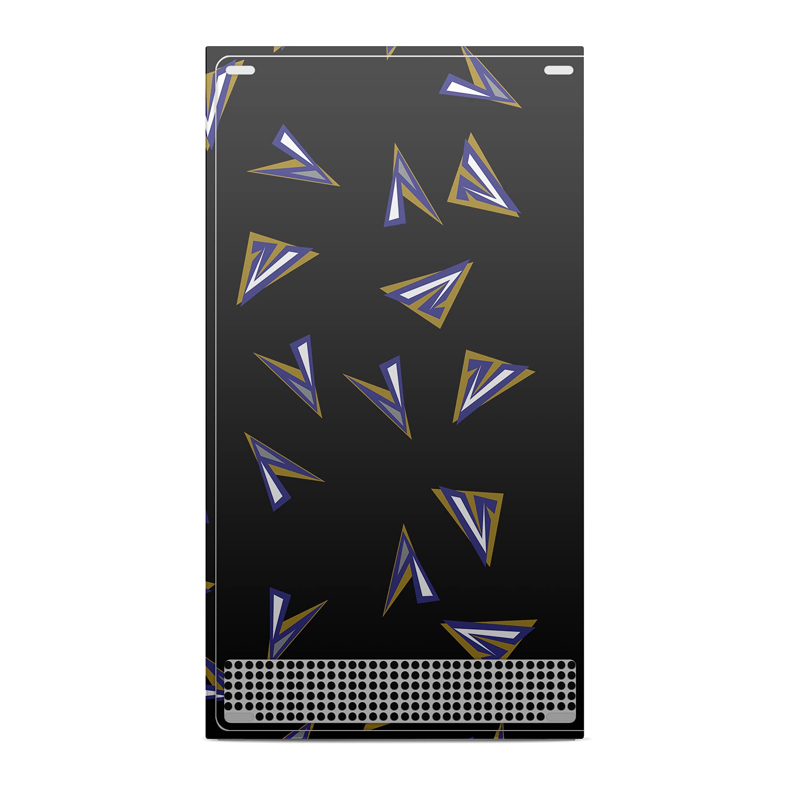 Offizielle NFL Baltimore Ravens Gaming Aufkleber – Geometrisches Muster Vinyl Haut Abziehbild Abdeckung für Xbox Series S Console – Perfekt für Gamer und Teamfans