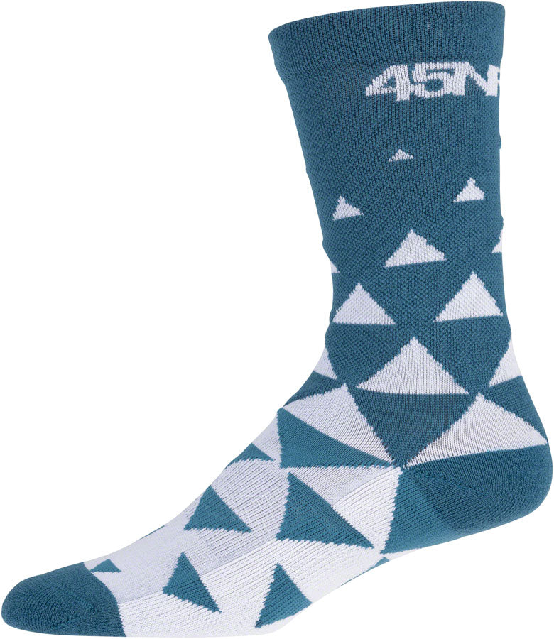45NRTH Morph Midweight Wool Socks for Men & Women - Comfortable Thermal Hiking Socks in Teal, Medium Size - Perfect for Winter Outdoor Activities, Camping and Snow Sports