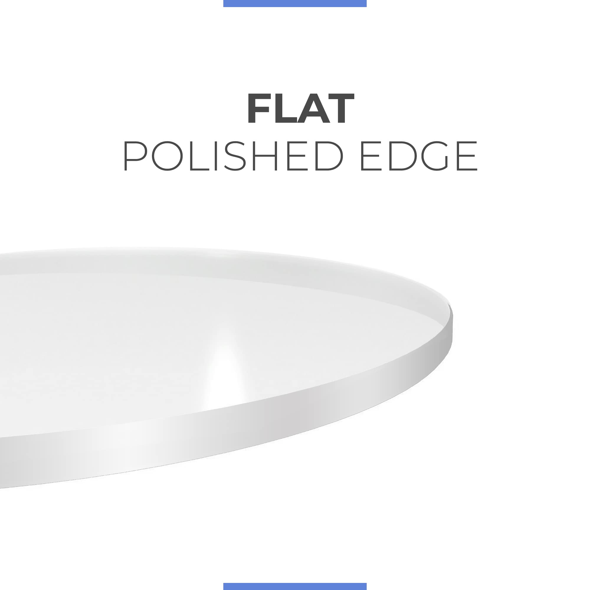 28 Inch Clear Round Acrylic Table Top - 1/4