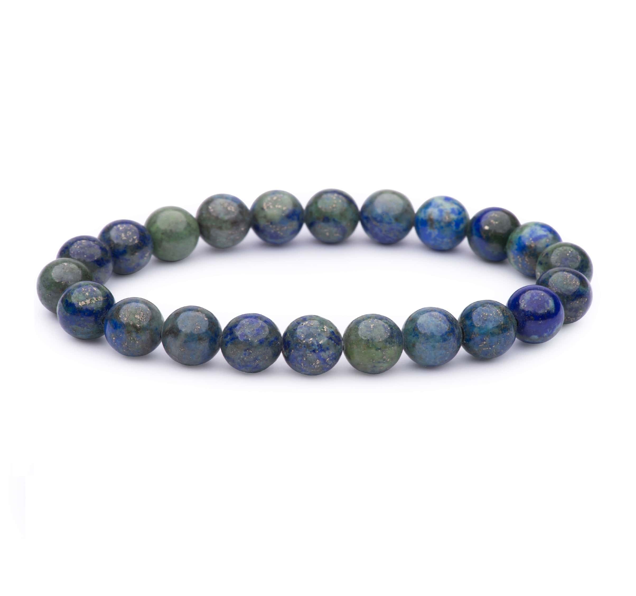 Azurite Crystal Bracelet for Intuition & Psychic Abilities - Natural Stone Jewelry for Meditation, Spiritual Healing & Energy Balancing