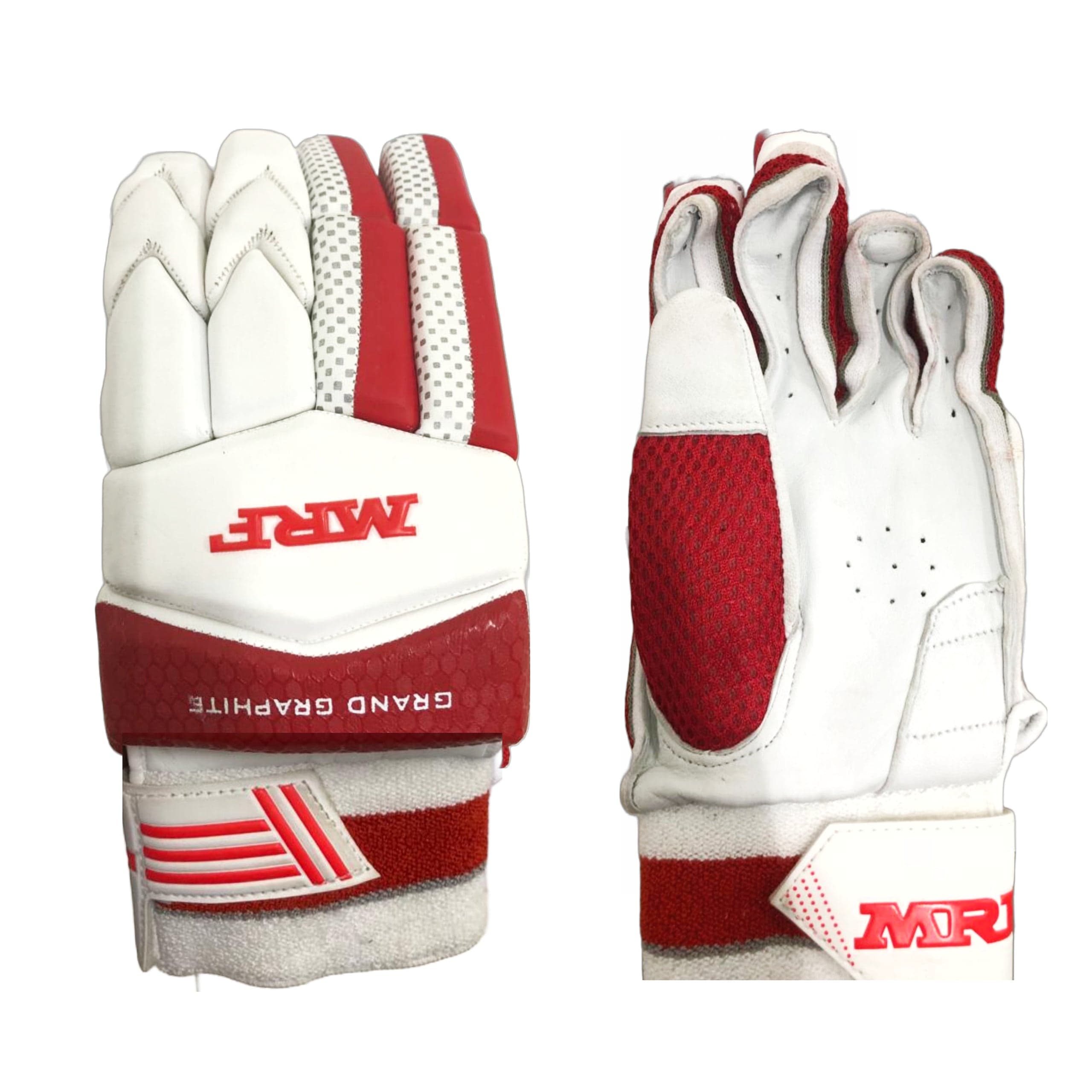 MRF Genius Grand Graphite Batting Gloves - Premium Cricket Batting Gloves for Men & Women - Enhanced Grip & Comfort for Training & Matches