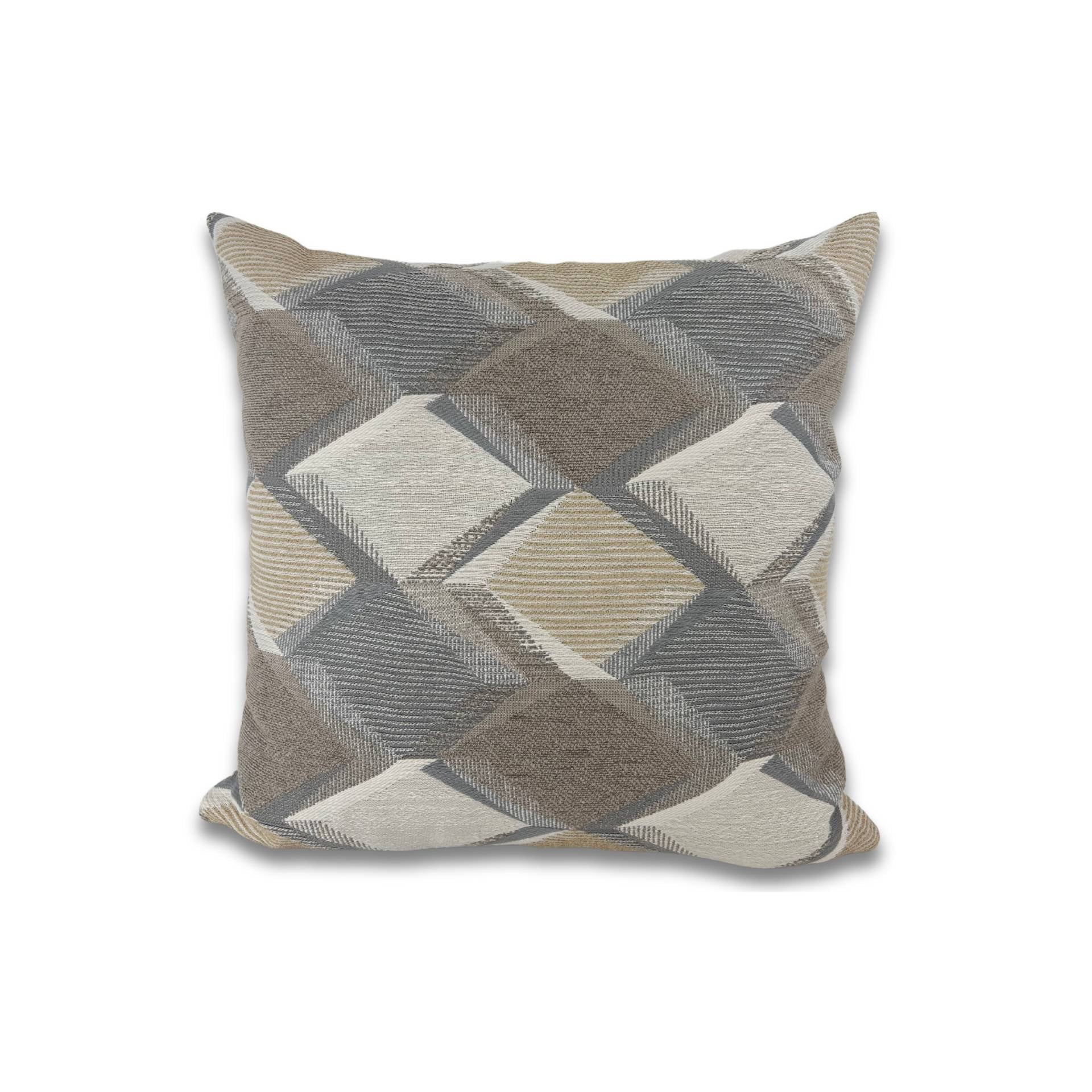 17x17 Unwind Pewter Throw Pillow - Soft Decorative Cushion for Sofa, Bed & Home Decor