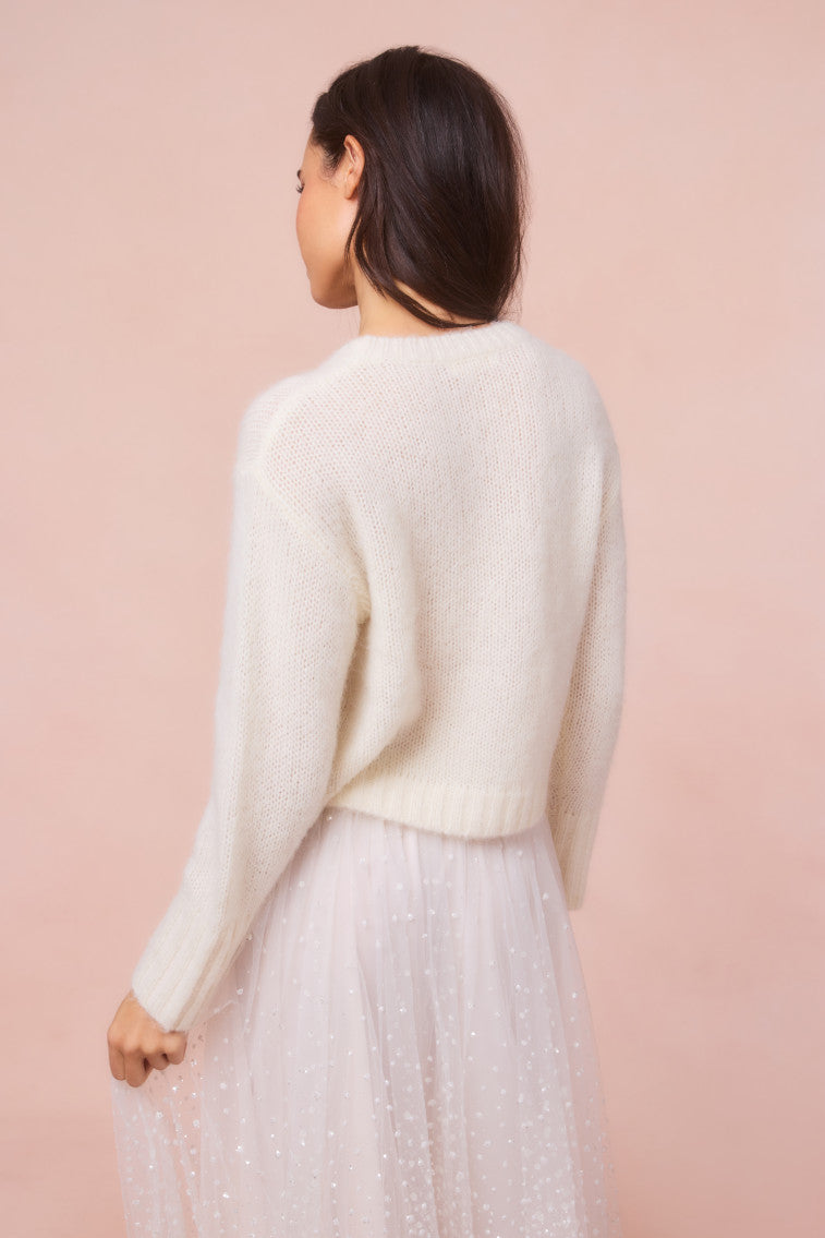 Jorah Alpaca Blend Bow Pullover Sweater - Soft & Warm Women's Knit Top for Fall & Winter - Perfect for Casual Outfits, Office Wear & Cozy Evenings