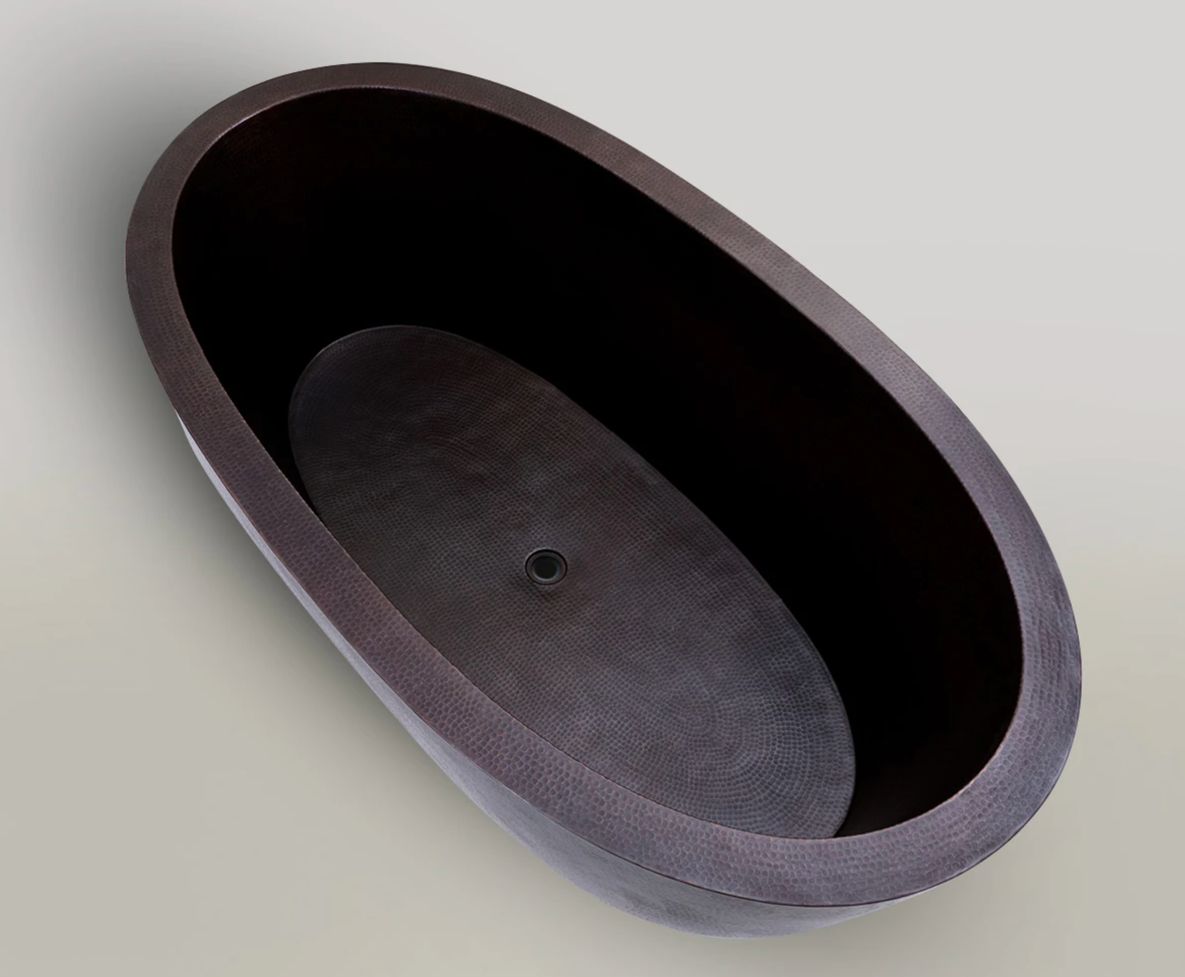 Luxury Modern Double Wall Copper Bathtub - Freestanding Soaking Tub for Spa, Bathroom, and Relaxation at Home