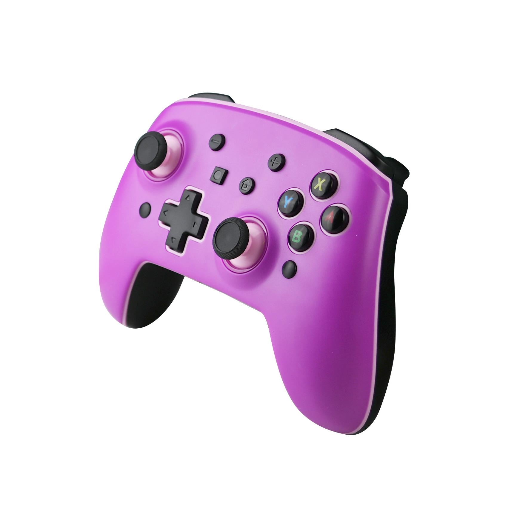 3rd Earth Wireless Switch Controller with Interchangeable Face Plates (Pink & Purple) - Perfect for Nintendo Switch Gaming, Multiplayer Sessions & Travel