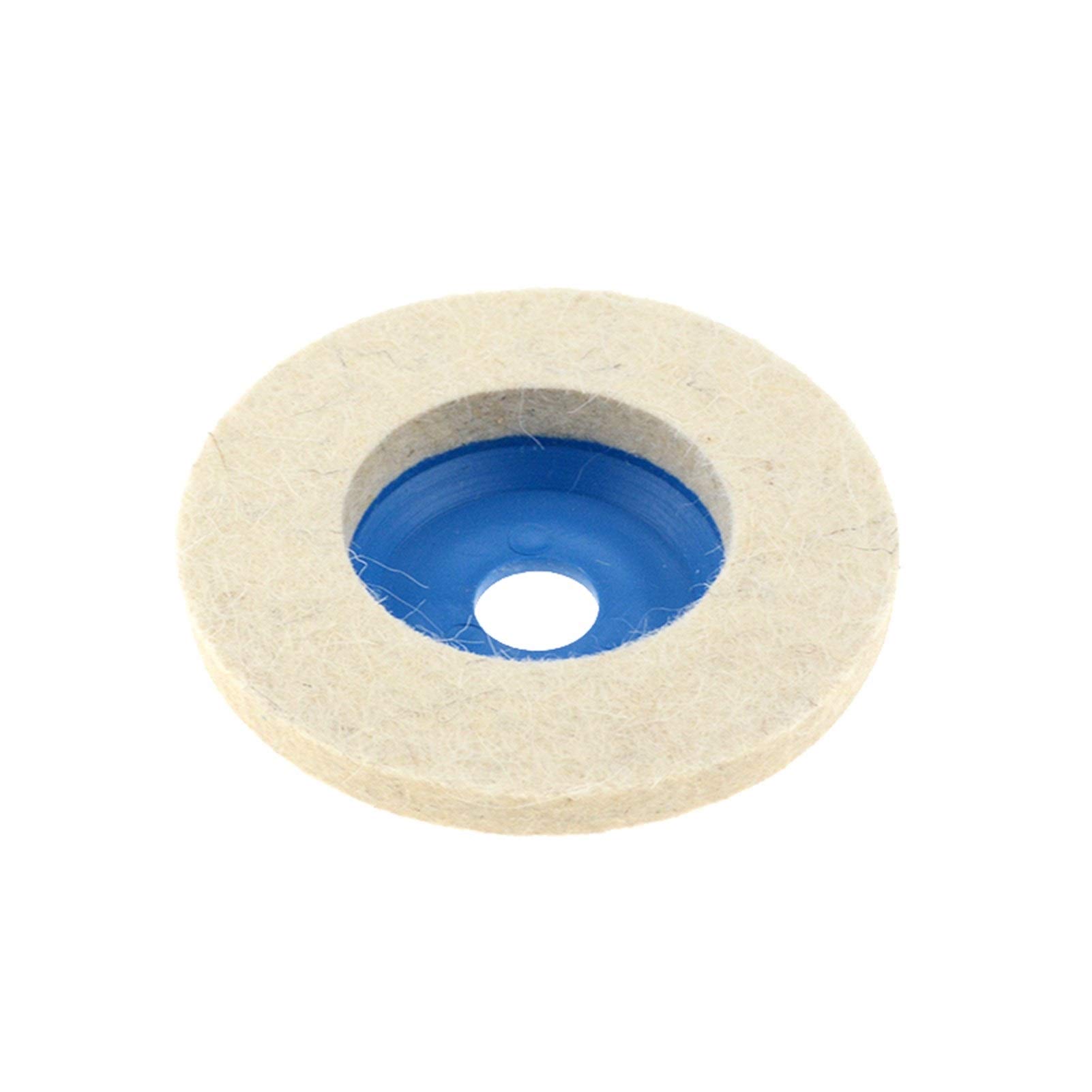 4 Inch 100mm Wool Polishing Wheel Buffing Pads - Felt Polishing Disc for Angle Grinder - Perfect for Metal, Marble, Glass & Ceramics - Ideal for DIY, Jewelry Making & Automotive Polishing