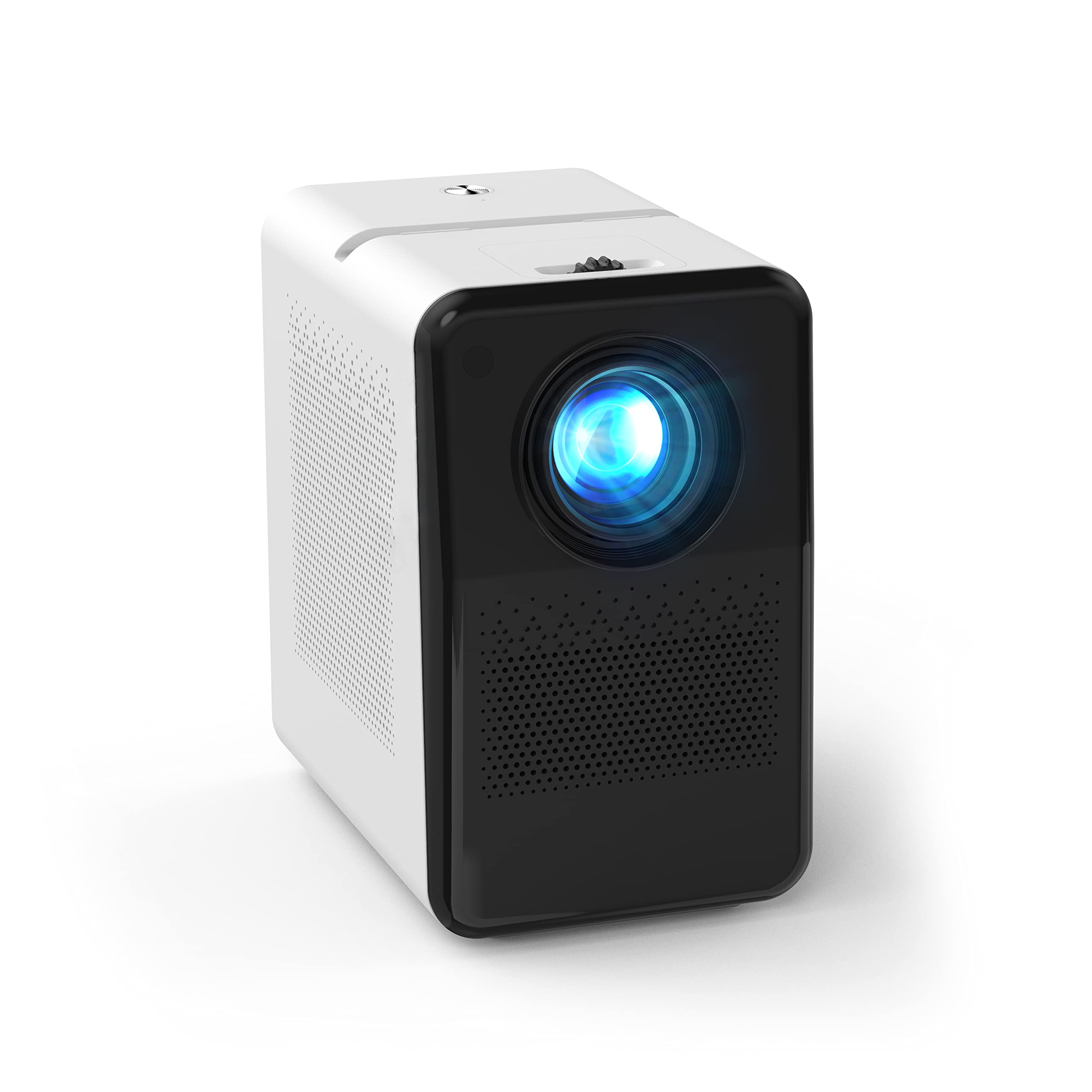 Portable 1080P HD Movie Projector - 7500 Lux LED Outdoor & Home Theater Projector with Bluetooth, WiFi, 4K Support - Compatible with iOS, Android, USB, TV Stick for Backyard Movies, Camping & Indoor Entertainment