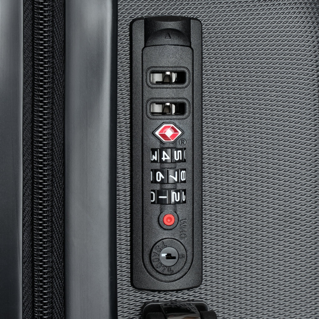 Gray Sahara Cabin Suitcase - Lightweight Carry On Luggage with Spinner Wheels for Air Travel & Weekend Getaways