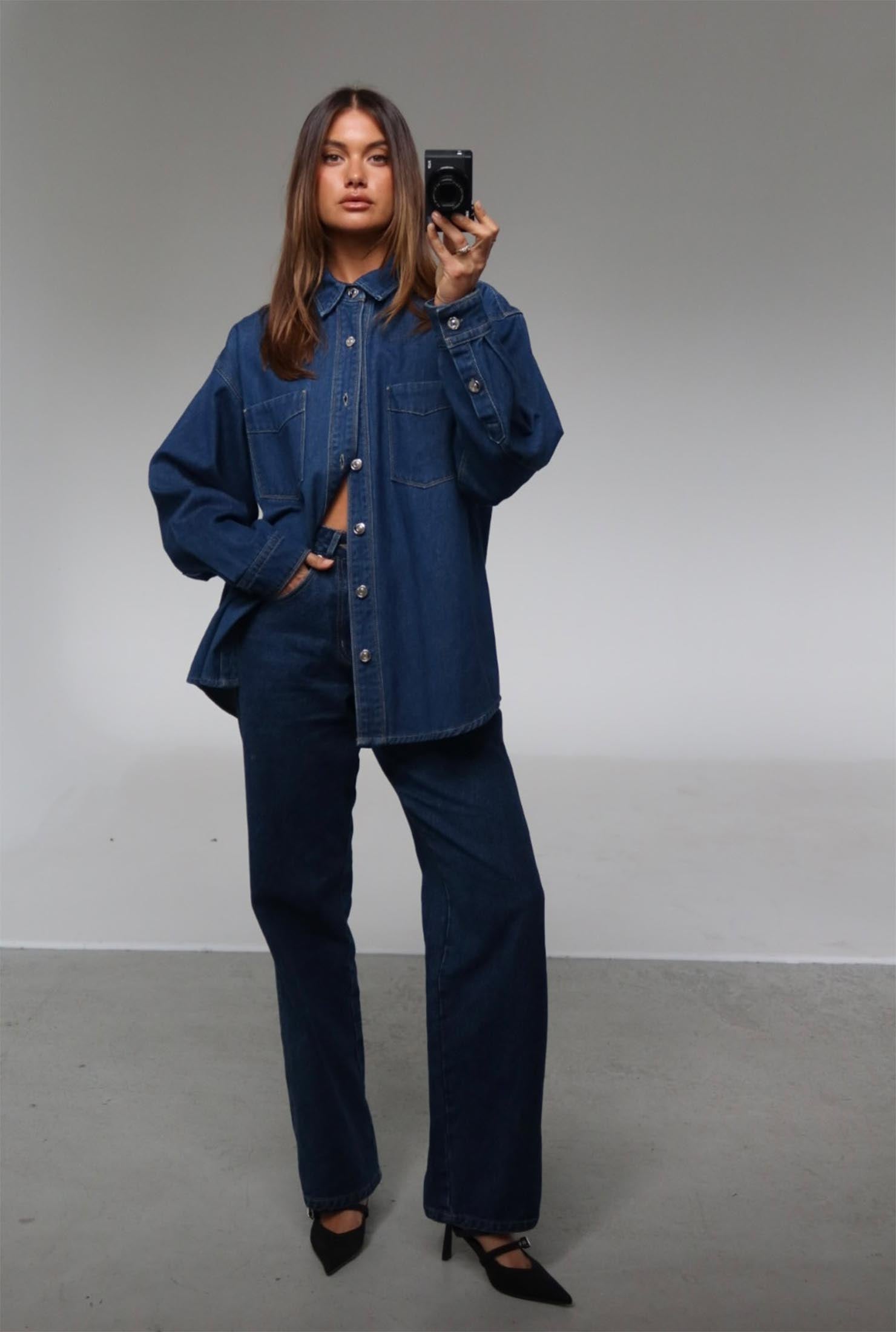 Premium Sana Blue Shirt for Men & Women - Soft Cotton Casual Button Down Shirt for Office, Travel & Everyday Wear