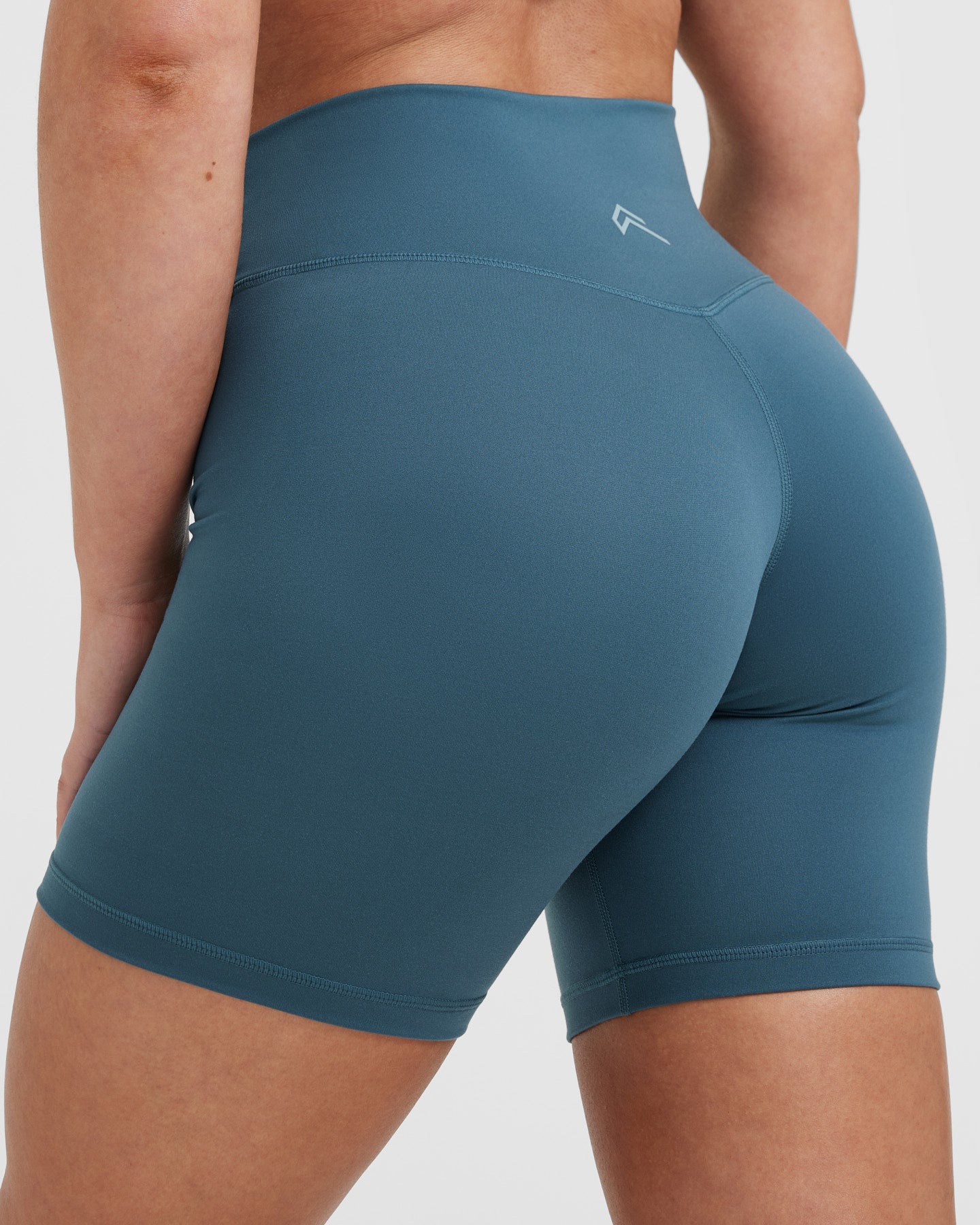 Timeless High Waisted Shorts for Women | 6-Inch Inseam | Lake Blue | Summer Casual Wear, Beach Vacation, Yoga & Lounge Outfits