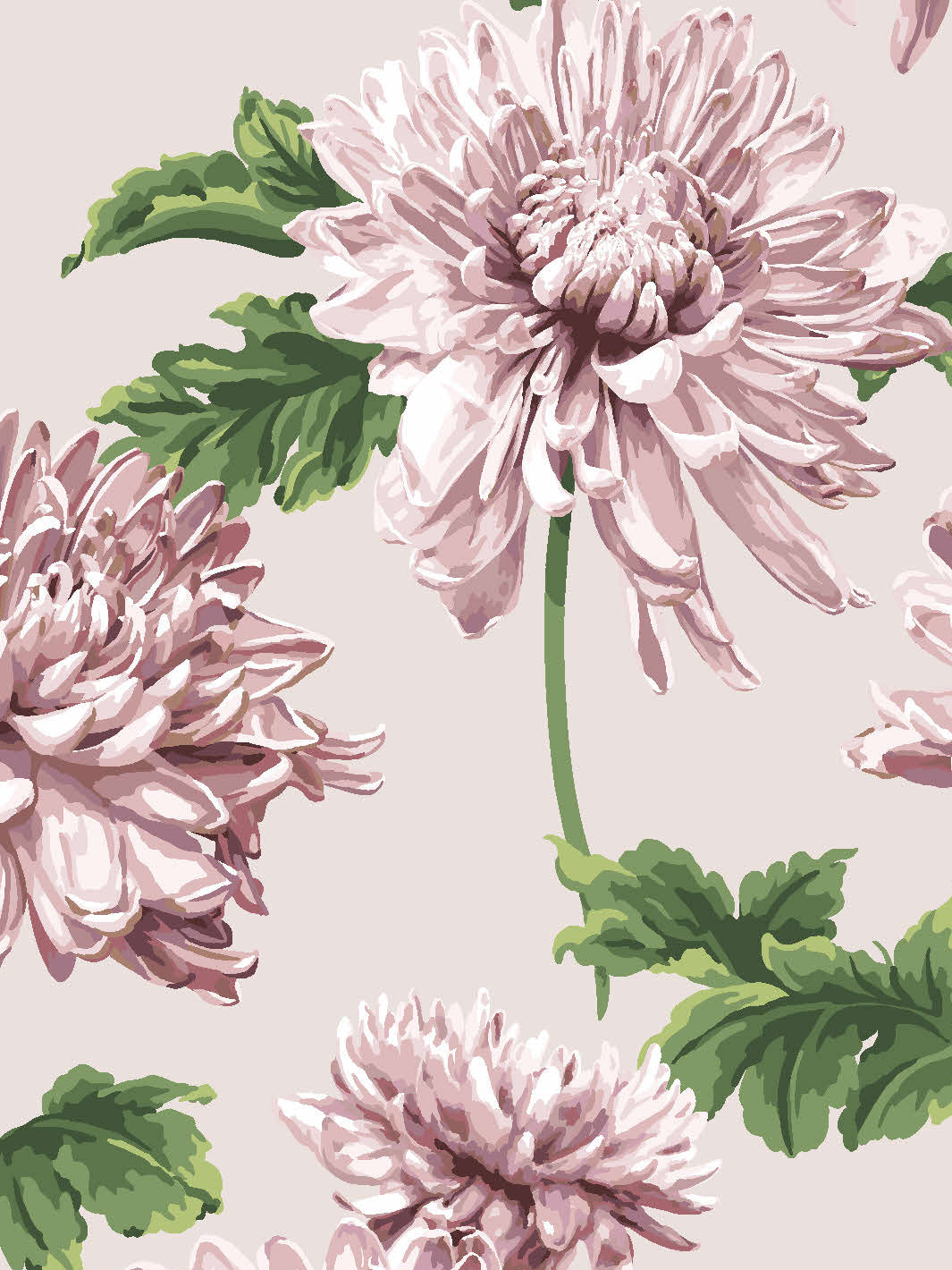 Sarah Jessica Parker 'Mums for Marion Small' Wallpaper in Oyster - Perfect for Nursery, Bedroom, and Home Decor