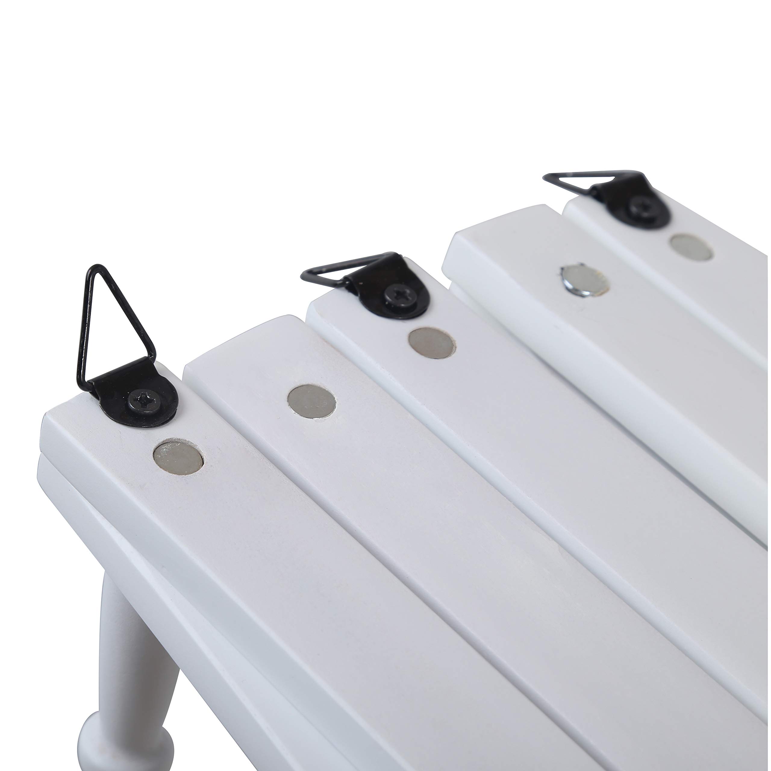 Expandable Wooden Coat Rack - 16 Peg Hooks Wall Mounted for Hats & Caps - Home & Office Use