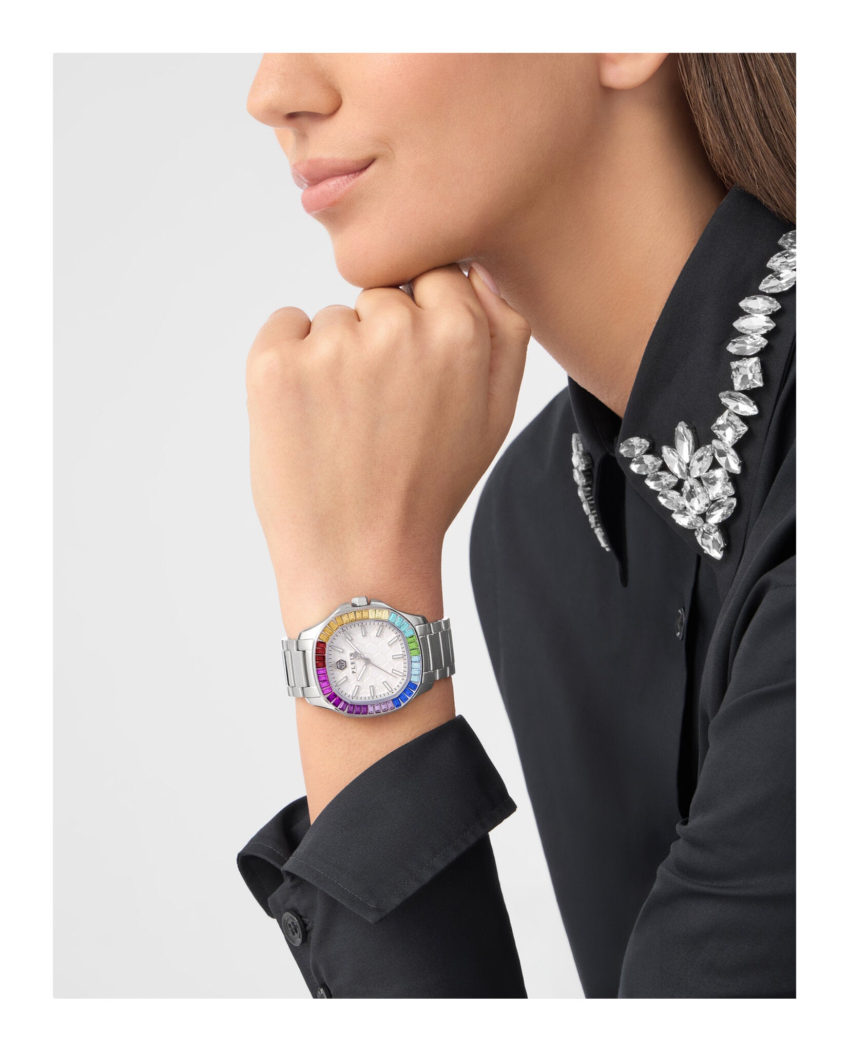 Spectre Lady Crystal Watch - Elegant Women's Luxury Watch with Swarovski Crystals | Perfect for Formal Events, Weddings & Evening Parties