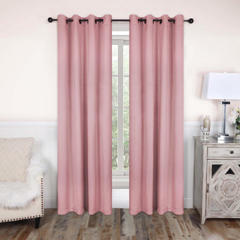 Blackout Curtains with Grommet Top - Solid Classic Modern Window Treatment for Bedroom & Living Room - Noise Reducing & Energy Saving