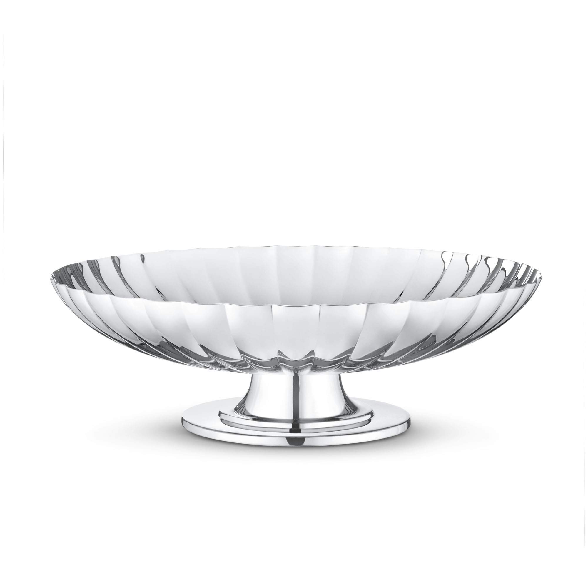 Georg Jensen Bernadotte Dish on Stand - Elegant Serving Platter for Dining & Entertaining - Perfect for Dinner Parties, Weddings & Home Decor