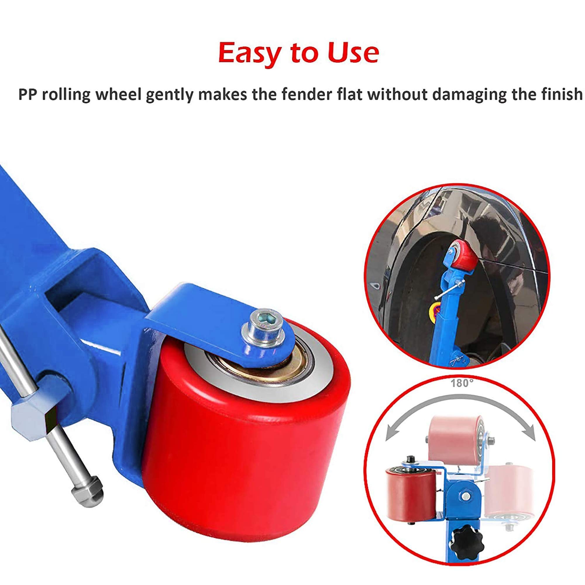 Fender Roller Tool - Heavy Duty Metal Fender Rolling & Flaring Kit for Car Body Repair - Perfect for DIY Auto Customization & Professional Garage Use