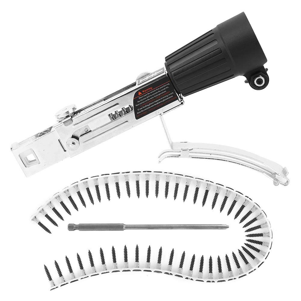Automatic Nail Gun Electric Drill for Woodworking - Adjustable Chain Nail Machine with Electric Drill Accessories | Professional Woodworking Tools for DIY Projects, Furniture Making & Home Renovation