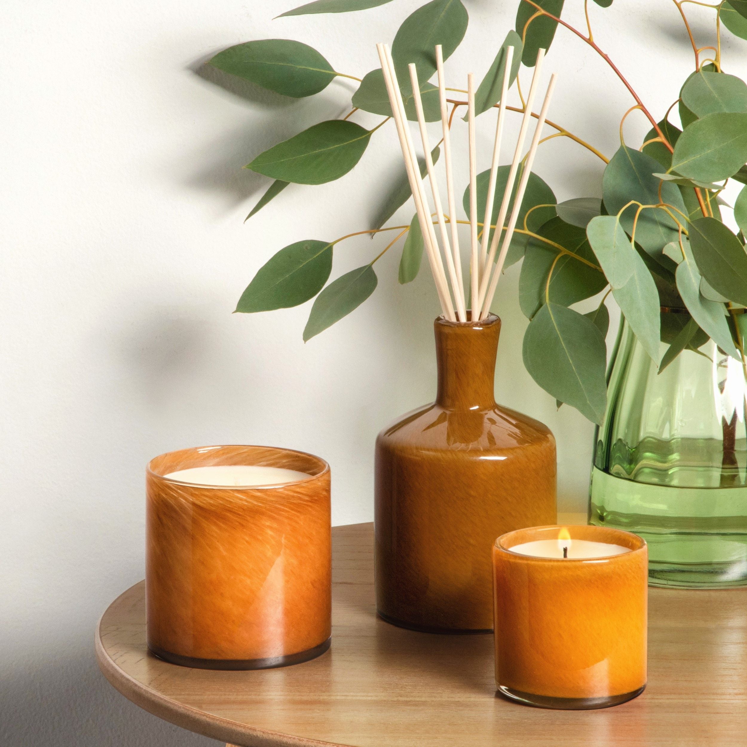 Amber Black Vanilla Signature Scented Candle - Handmade Soy Wax Candle for Home, Relaxation & Romantic Ambience - Perfect for Bedroom, Bathroom & Gift Giving