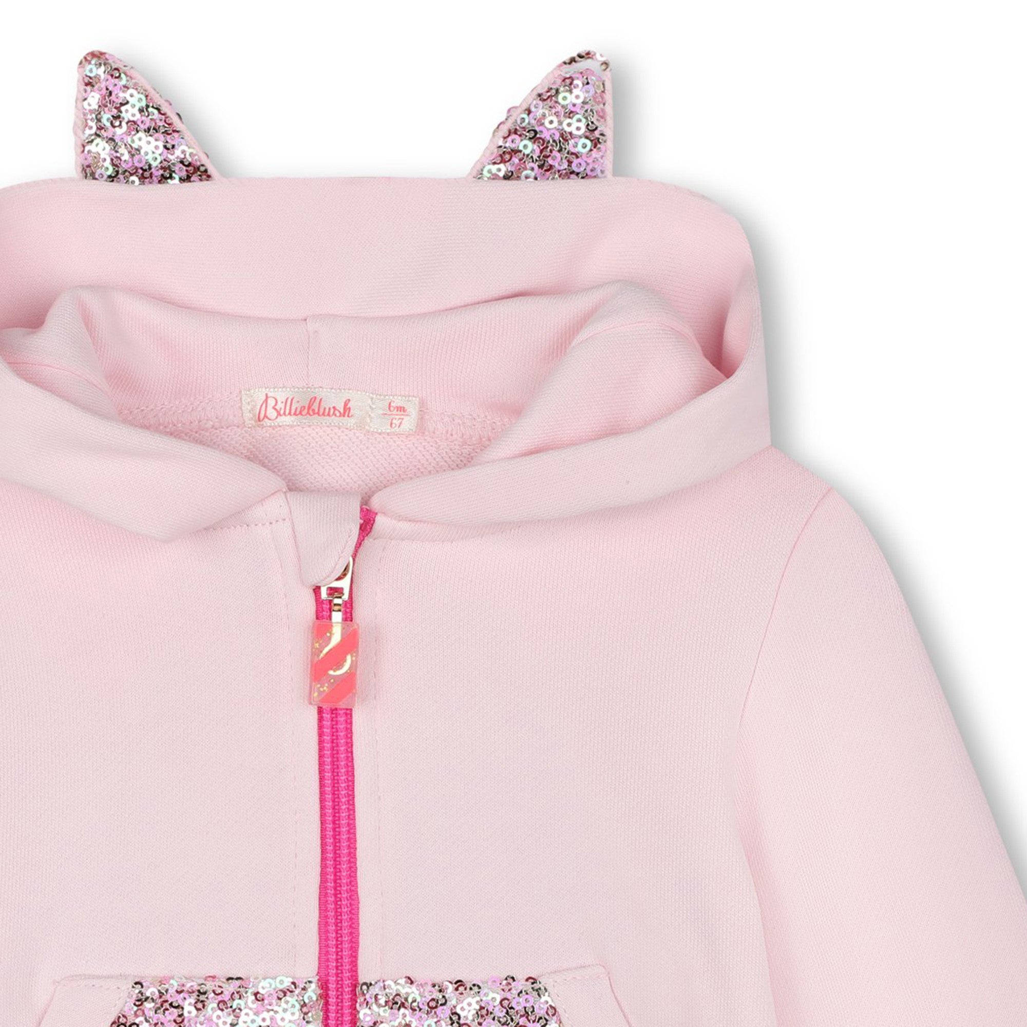 Billieblush Hooded Cardigan for Women - Soft Pink Pale Long Sleeve Open Front Sweater | Perfect for Casual Outfits, Layering in Fall & Winter