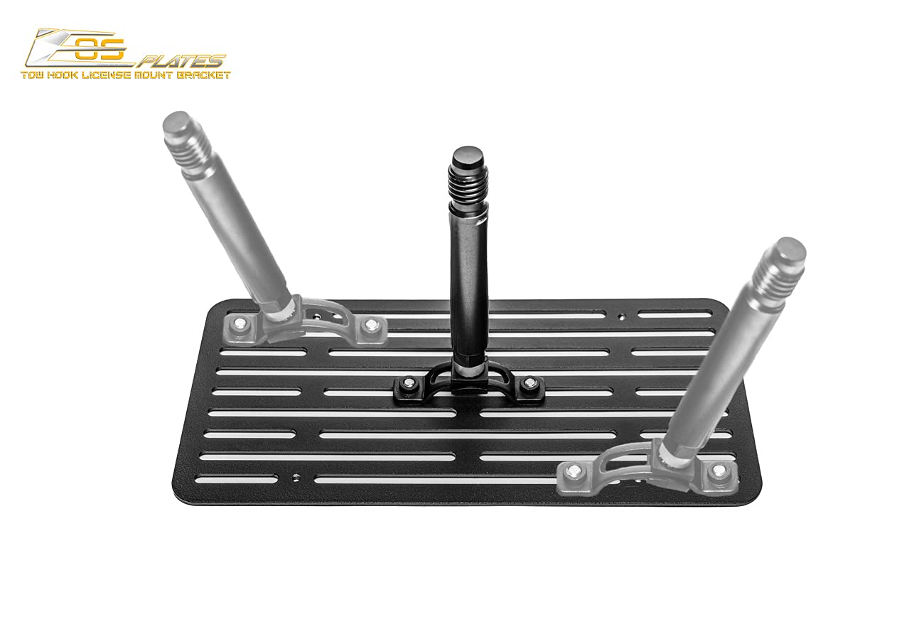 2017-Present Audi R8 Front Bumper Tow Hook License Plate Relocator Bracket - EOS Version 2 (Full Size) | Perfect for Track Days & Car Shows | Extreme Online Store Replacement Part
