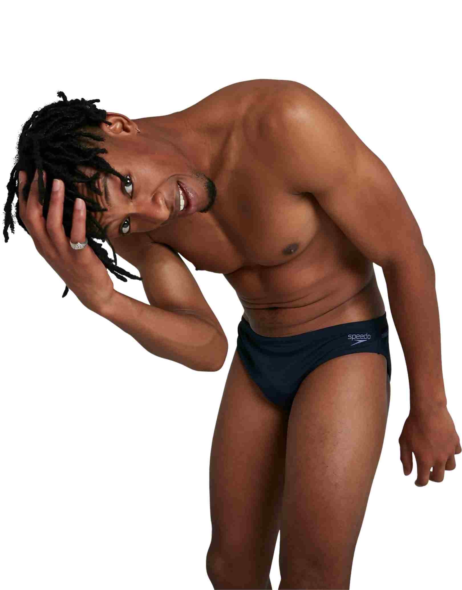 Endurance Plus 7cm Sports Brief for Men - Comfortable Navy Blue Underwear for Running, Gym & Active Lifestyle